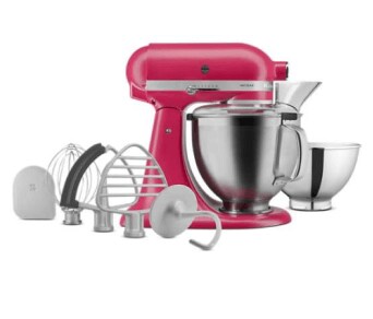 A 2023 Color of the Year Hibiscus Stand Mixer.
